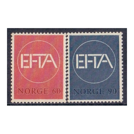 Norge. 1967. EFTA Frihandelsområdet. AFA nr. 564-65 **  stemplet postfrisk FDC