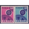 Norge. 1967. Europamærker / CEPT. AFA nr. 568-69 **  stemplet postfrisk FDC