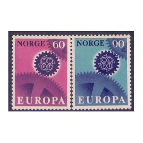 Norge. 1967. Europamærker / CEPT. AFA nr. 568-69 **  stemplet postfrisk FDC