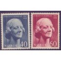 Norge. 1967. Johanne Dubwads. AFA nr. 570-71 **  stemplet postfrisk FDC