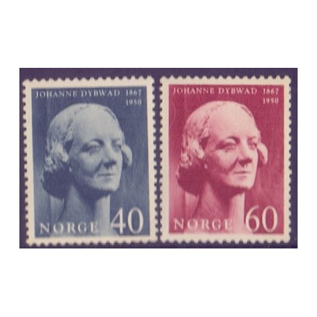 Norge. 1967. Johanne Dubwads. AFA nr. 570-71 **  stemplet postfrisk FDC