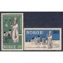 Norge. 1965. Musikselskabet Hamonien. AFA nr. 547-48  **  stemplet postfrisk FDC