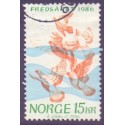 Norge. 1986.  International fredsår. AFA nr. 962  ** stemplet postfrisk FDC