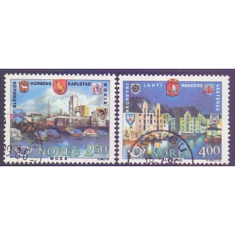 Norge. 1986. Fællesnordisk udgave. AFA nr. 953-54 ** stemplet postfrisk FDC