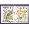 Norge. 1987. Spiselige svampe i parstykke. AFA nr. 971Cv-72Ch ** stemplet postfrisk FDC