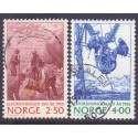 Norge. 1985. El forsyningen i 100 år. AFA nr. 936-37 ** stemplet postfrisk FDC