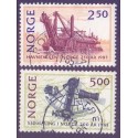 Norge. 1985. Statens havnevæsen og søopmåling. AFA nr. 941-42 ** stemplet postfrisk FDC