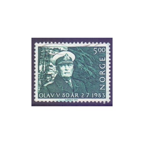 Norge. 1983. Kong Olav V. 80 år. AFA nr. 897 ** stemplet postfrisk FDC