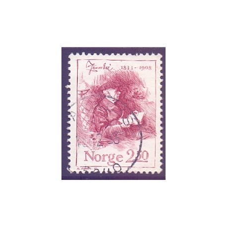 Norge. 1983. Jonas Lies fødsel. AFA nr. 898 ** stemplet postfrisk FDC