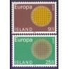 Island. 1970. Europamærker / CEPT. AFA nr. 443-44 ** postfrisk st. stemplet FDC