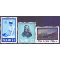 Island. 1970. Erindringsudgaver. AFA nr. 445-47 **  postfrisk st. stemplet FDC