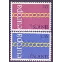 Island. 1971. Europamærker / CEPT. AFA nr. 452-53 ** postfrisk st. stemplet FDC
