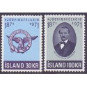Island. 1971. Patriotisk selskab. AFA nr. 456-57 **  postfrisk st. stemplet FDC