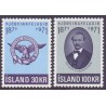 Island. 1971. Patriotisk selskab. AFA nr. 456-57 **  postfrisk st. stemplet FDC