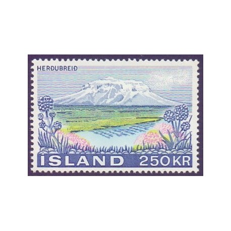 Island. 1972, Bjerget Herdubreid. AFA nr. 461 **  postfrisk st. stemplet FDC