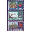 Island. 1972, Drivhuse. AFA nr. 466-68 **  postfrisk st. stemplet FDC