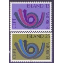 Island. 1973. Europamærker / CEPT. AFA nr. 472-73 ** postfrisk st. stemplet FDC