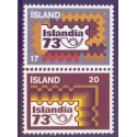 Island. 1973. Islandia 73. AFA nr. 483-84  **   postfrisk st. stemplet FDC