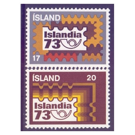 Island. 1973. Islandia 73. AFA nr. 483-84  **   postfrisk st. stemplet FDC