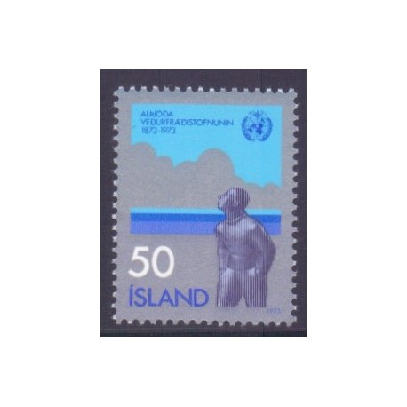 Island. 1973. WMO. AFA nr. 485 **   postfrisk st. stemplet FDC