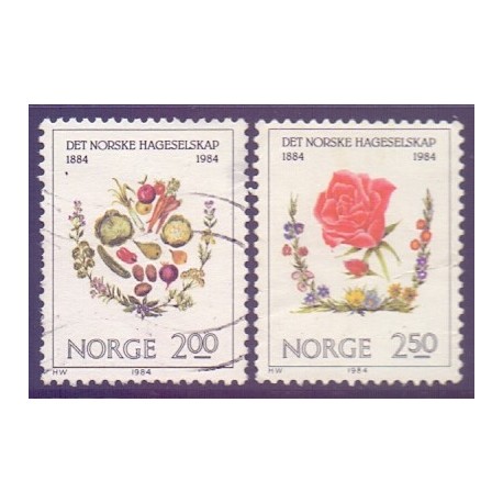 Norge. 1984. Det norske haveselskab. AFA nr. 914-15 ** stemplet postfrisk FDC