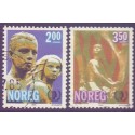 Norge. 1985. FN's Inter. Ungdomsår . AFA nr. 932-33 ** stemplet postfrisk FDC