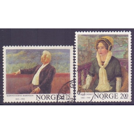 Norge. 1982. Forfatterjubilæum. AFA nr. 878-79 ** stemplet postfrisk FDC