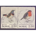 Norge. 1982. Fugle, i parstykke. AFA nr. 868-69 ** stemplet postfrisk FDC