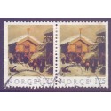 Norge. 1982. Julefrimærker i parstykke. AFA nr. 883 Cv/Ch ** stemplet postfrisk FDC