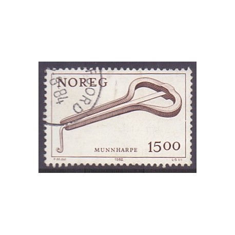 Norge. 1982. Musikintrumenter. AFA nr. 872 ** stemplet postfrisk FDC