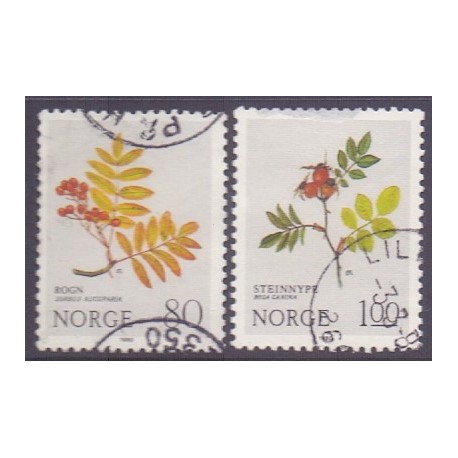 Norge. 1980.  Flora..  AFA nr. 833-34 ** stemplet postfrisk FDC