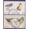 Norge. 1980.  Fugle i parstykker.  AFA nr. 823Cv-24Ch ** stemplet postfrisk FDC