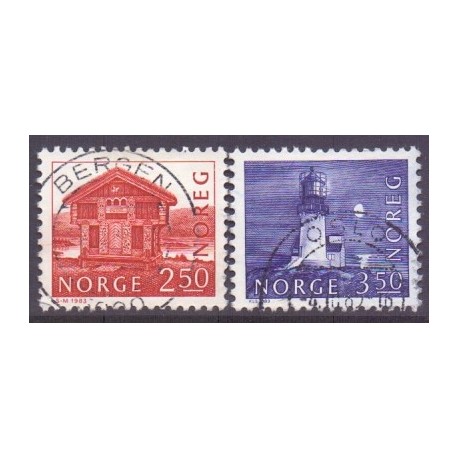 Norge. 1983. Brugsudgave. AFA nr. 884-85 ** stemplet postfrisk FDC