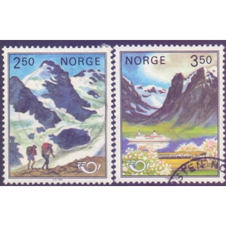 Norge. 1983. Fællesnordisk udgave. AFA nr. 889-90 ** stemplet postfrisk FDC