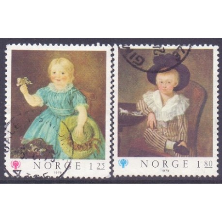 Norge. 1979. Internationalt børneår. AFA nr. 807-08 ** stemplet postfrisk FDC
