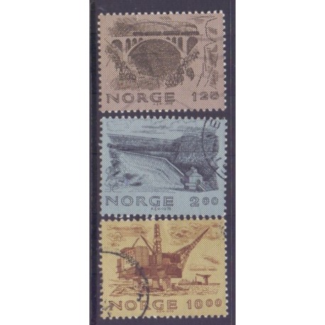 Norge. 1979.  Ingeniørkunst.  AFA nr. 813-15 ** stemplet postfrisk FDC