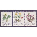 Norge. 1979.  Højfjeldsblomster.  AFA nr. 817-19 ** stemplet postfrisk FDC