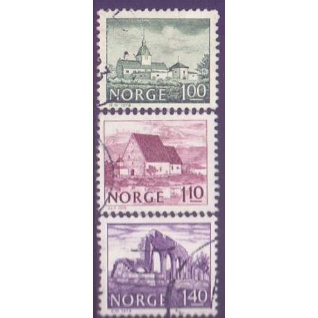 Norge. 1978. Ny brugsudgave. AFA nr. 780-82 ** stemplet postfrisk FDC