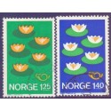 Norge. 1977. Fællesnordisk udgave. AFA nr. 751-52 ** stemplet postfrisk FDC