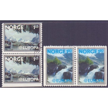 Norge. 1977. Europamærker /CEPT i parstykker. AFA nr. 756Co-57Ch ** stemplet postfrisk FDC