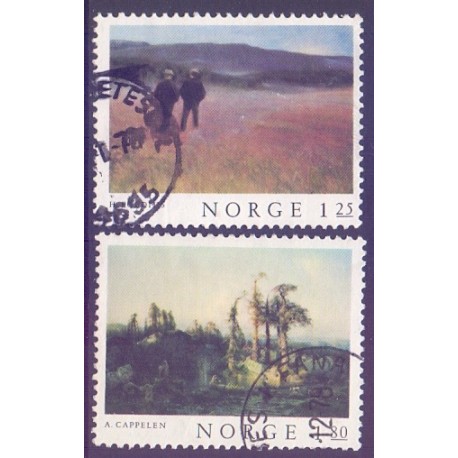 Norge. 1977. Malerkunst. AFA nr. 767-68 ** stemplet postfrisk FDC