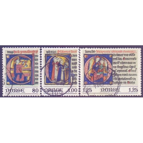 Norge. 1977. Julefrimærker. AFA nr. 769-71 ** stemplet postfrisk FDC