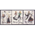 Norge. 1976. Norsk folkedans. AFA nr. 733-35 ** stemplet postfrisk FDC