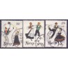 Norge. 1976. Norsk folkedans. AFA nr. 733-35 ** stemplet postfrisk FDC