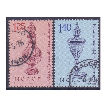 Norge. 1976. Kunstindustrimuseet i Oslo. AFA nr. 736-37 ** stemplet postfrisk FDC