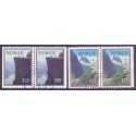 Norge. 1976. Norsk natur i vandrette par. AFA nr. 740Cv-741Ch ** stemplet postfrisk FDC