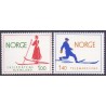 Norge. 1975. Skisport. AFA nr. 709-10 ** stemplet postfrisk FDC