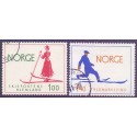 Norge. 1975. Skisport. AFA nr. 709-10 ** stemplet postfrisk FDC