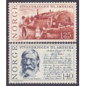 Norge. 1975. Udvandringen til Amerika. AFA nr. 721-22 ** stemplet postfrisk FDC