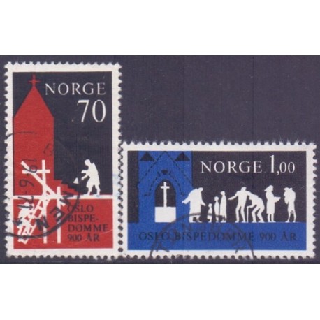 Norge. 1971. Oslo bispedømme. AFA nr. 640-41 ** stemplet postfrisk FDC